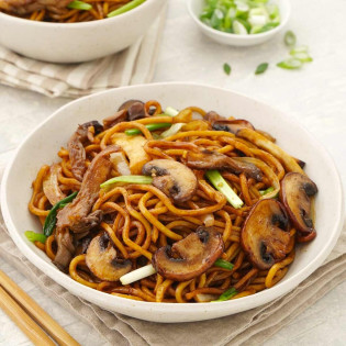 Mushroom Noodles 