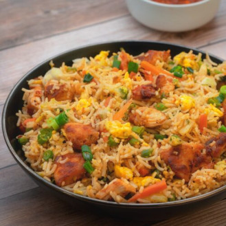 Schezwan Mutton Fried Rice