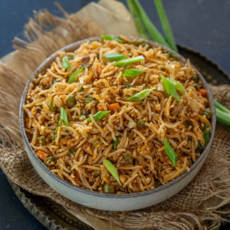 Schezwan Egg Fried Rice 